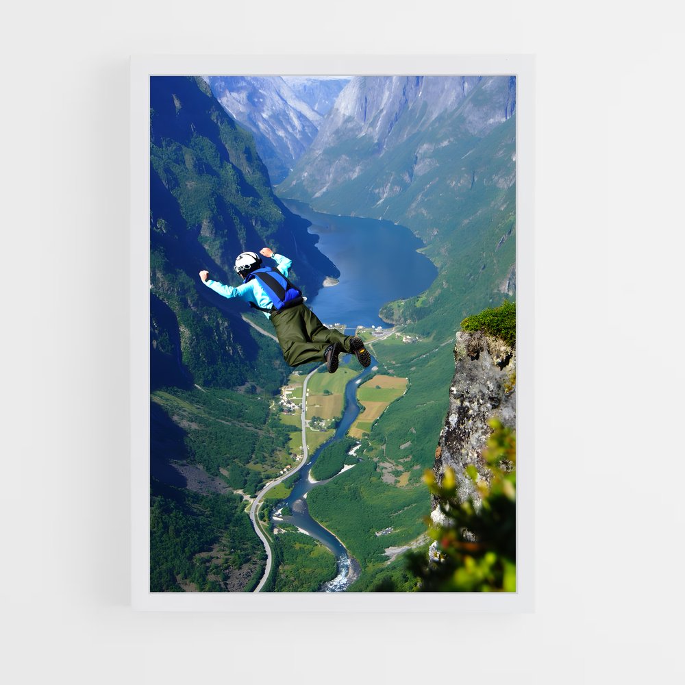 Poster Plongée Extrême – affiche Base jump (vue 3)